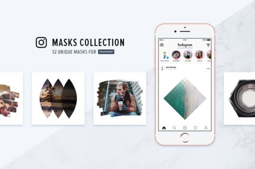Instagram Masks Collection (Photoshop Templates)