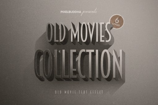Old Movie Titles Collection (Photoshop Text Effects)