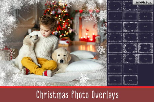 20 Christmas Photo Overlays & Frames