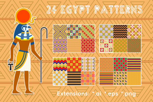 24 Egypt Patterns Pack