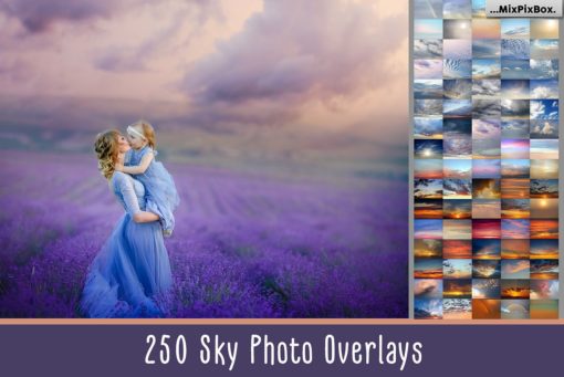250 Sky Photo Overlays Mega Bundle