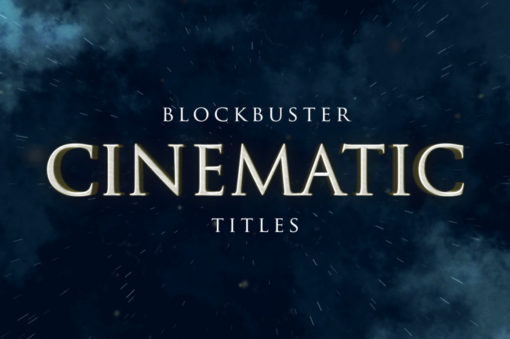 cinematic movie titles after effects project