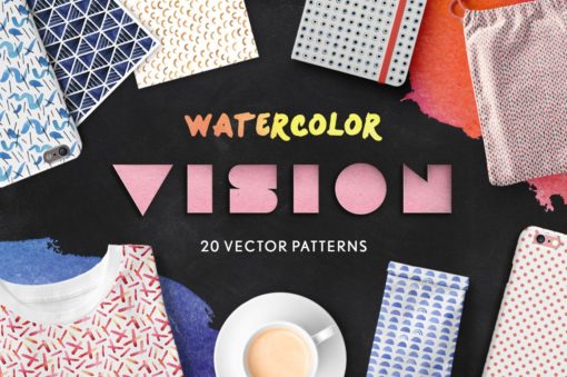 Vision: Seamless Watercolor Patterns