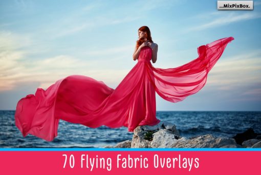 Flying Fabric Photo Overlays