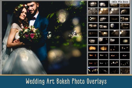 Wedding Art Bokeh Photo Overlays