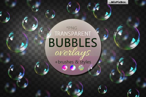 Transparent Bubble Overlays + Brushes