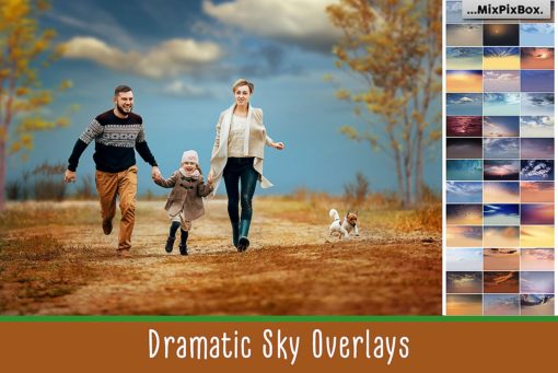 Dramatic Sky Photo Overlays by MixPixBox