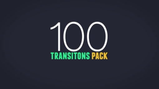 100 Animated Transitions Pack for After Effects