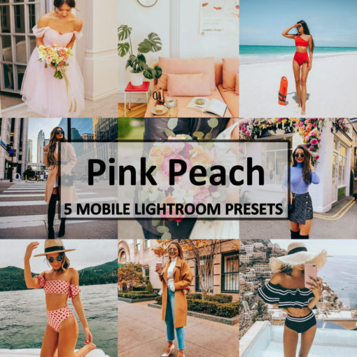 5 Pink Peach Mobile Lightroom Presets