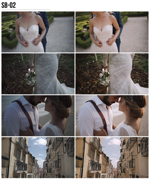 2 Vanessa & Ivo's Wedding LUTs - SB Pack - FilterGrade