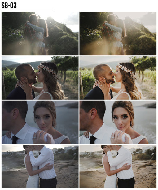 3 Vanessa & Ivo's Wedding LUTs - SB Pack - FilterGrade