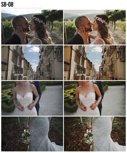 8 Vanessa & Ivo's Wedding LUTs - SB Pack - FilterGrade