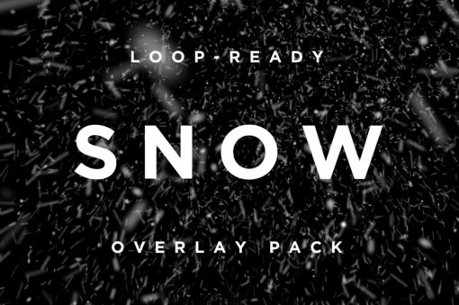 Snow overlays motion graphics template for video editors!