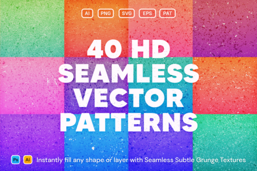 40 Seamless Vector Grunge Patterns