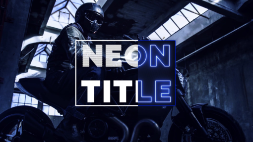 neon titles and lower thirds pack after effects